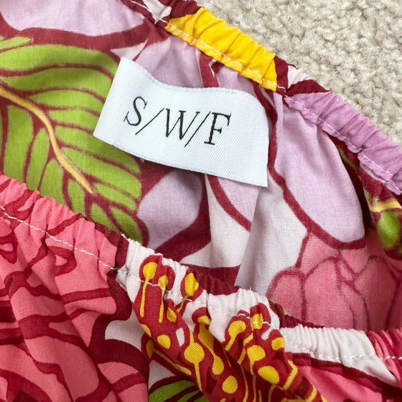 SWF One Shoulder Puff Sleeve Maxi Dress - Size: XS - Picture 6 of 8